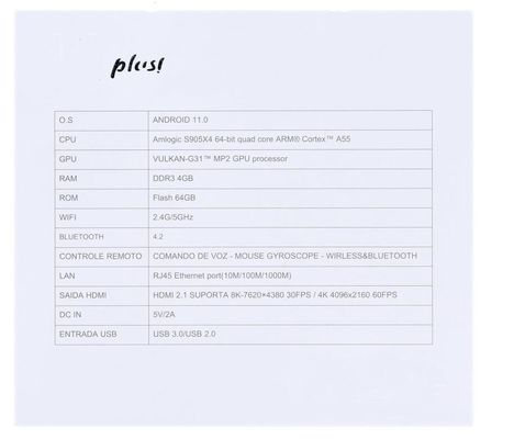 ARM Cortex A55 OTT Android टीवी बॉक्स मीडिया प्लेयर बॉक्स Amlogic S905x4 क्वाड कोर