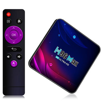 कस्टम Rk3318 H96 सेट टॉप बॉक्स मैक्स 4k Android 10.0 क्वाड कोर H96max