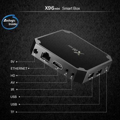 X96 मिनी Amlogic S905W क्वाड कोर OTT Android टीवी बॉक्स 2GB 16GB 2.4GHz WiFi Android 9.0