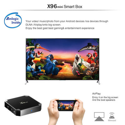दोहरी वाईफ़ाई Neflix स्मार्ट Android X96mini टीवी बॉक्स पूर्ण HD 1080p 4K 8K 2GB 8GB 16GB 4GB 32GB