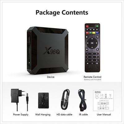 X96Q स्मार्ट ऑलविनर OTT Android TV बॉक्स H313 क्वाड कोर 2GB 16GB वॉयस कंट्रोल