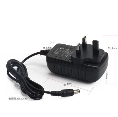 ईयू विनियमित एसी डीसी 9वी पावर एडाप्टर 1 ए 2ए 24w 2000ma 12v पीएसयू बिजली आपूर्ति