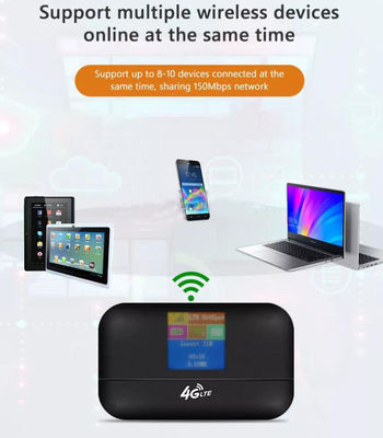 3200mAh मोबाइल पॉकेट वाईफाई डिवाइस 5G पोर्टेबल हॉटस्पॉट राउटर 150Mbps