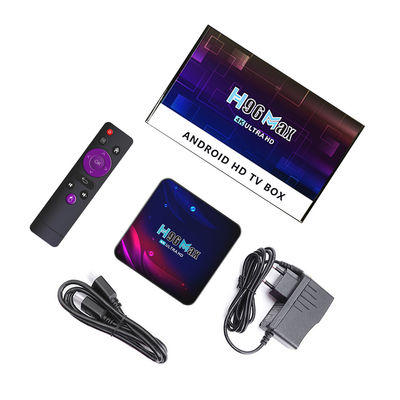 Intel Rk3318 H96max सेटअप बॉक्स  प्लेयर मैक्स 4k Android 10.0 क्वाड कोर