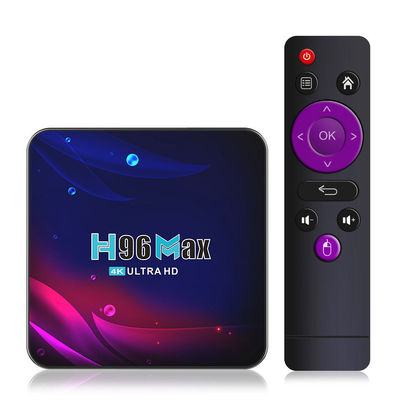 Intel Rk3318 H96max सेटअप बॉक्स  प्लेयर मैक्स 4k Android 10.0 क्वाड कोर