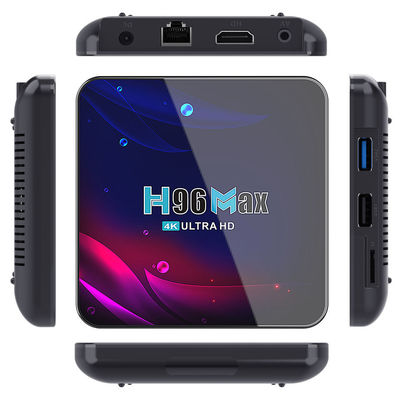 Intel Rk3318 H96max सेटअप बॉक्स  प्लेयर मैक्स 4k Android 10.0 क्वाड कोर
