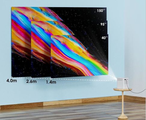 ARM Cortex A7 3d मिनी LED मल्टीमीडिया प्रोजेक्टर 1080p क्वाड कोर