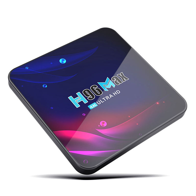 कस्टम Rk3318 H96 सेट टॉप बॉक्स मैक्स 4k Android 10.0 क्वाड कोर H96max